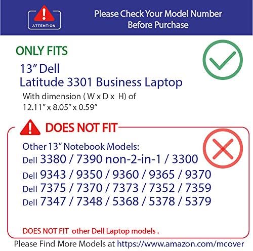 mCover Kemény Héj Esetében 2019 13.3 Dell Latitude 13 3301 Üzleti series laptop számítógépek megjelenése után Május 2019 (Narancssárga)