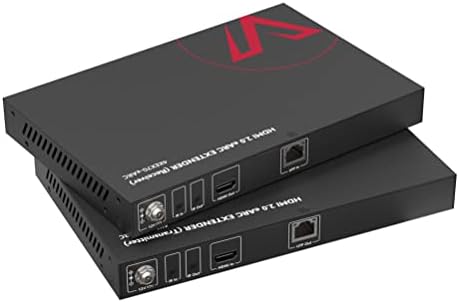 eARC HDMI Extender, 4K@60Hz Át CAT5e/6/6a/7 Ethernet Kábel 230ft/70m, Megerősített ARC, PCM 7.1 & HBR Audio, HDCP2.3, HDMI2.0, CEC,