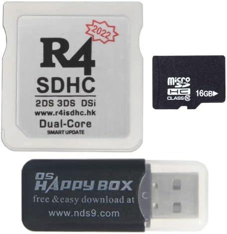 R4 2022 HK SDHC Dual Core Frissítés Adapter Kártya 16 GB TF SD Kártya DS-DSI 2DS 3DS NDS, Nem Játék Timebomb, Fehér