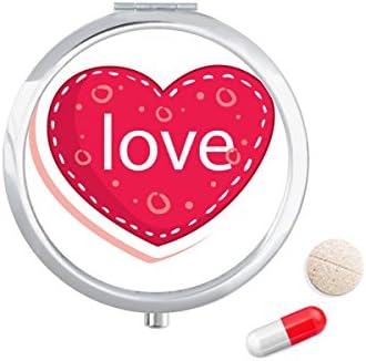 Valentin Nap Rózsaszín Szív a Szeretet Dot Tabletta Esetben Zsebében Gyógyszer Tároló Doboz, Tartály Adagoló