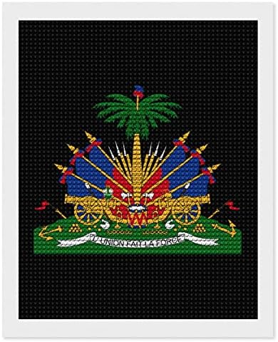 A címer a Haiti Egyéni Gyémánt Festmény Készletek Festék, Art Kép a Számok Haza Fali Dekoráció 16x20
