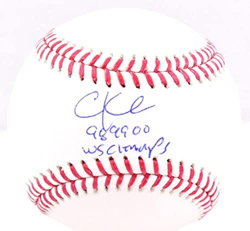 Chuck Knoblauch Aláírt Rawlings OML Baseball w/ 98,99,00 WS Champs - BA W Holo - Dedikált Baseball