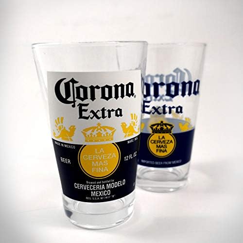 RITKA-T Corona Extra Címke - Hivatalosan Engedélyezett Corona Extra La Cerveza Mas Fina Készlet 2 Kocsmában Sört Szemüveg