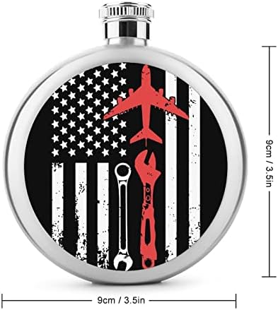 Repülőgép Szerelő Amerikai Zászló Hip Flaskát Ital, Rozsdamentes Acél Flaska Bort Újrafelhasználható Lombik Férfiak Nők