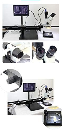 Huanyu Digitális Hosszú Kar Binokuláris Mikroszkóp LED Folyamatosan Zoom Mikroszkóp VM a 7X, hogy 45X meg ŐKET a 21X, hogy 135X a Telefon