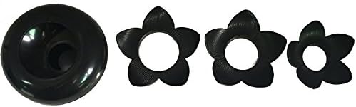 Bloss Lotus Vatta Jogosultja Pamut Törlőkendő Bud Kis QTips Doboz Fogpiszkáló Konténer Virág Fürdőszoba Decor - Fekete