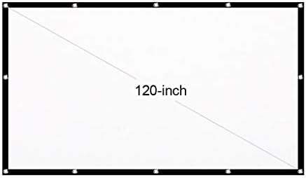 n/a 100-hüvelyk/120 centis Hordozható Projektor Képernyő 16:9 kivetítőn Összecsukható Vastag, Tartós Kültéri házimozi (Méret