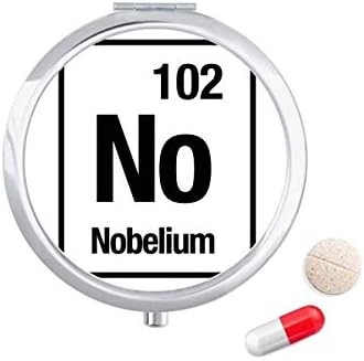 Nem Nobelium Kémiai Elem Kémia Tabletta Esetben Zsebében Gyógyszer Tároló Doboz, Tartály Adagoló