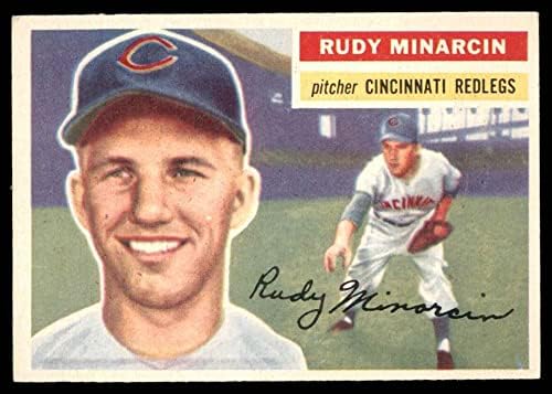 1956 Topps 36 Rudy Minarcin Cincinnati Reds (Baseball Kártya) EX/MT Vörösök