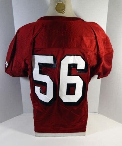 2002-ben a San Francisco 49ers 56 Játék Kiadott Piros Gyakorlat Jersey-961 - Aláíratlan NFL Játék Használt Mezek