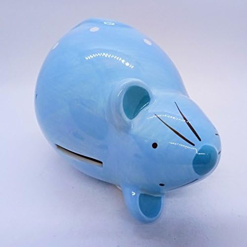 5 Magas Kék Egér Piggy Bank Kerámia Patkány Figura, Szobor Egerek Porcelán Állat Dekoráció Pénz Megtakarítás Érme Bank Aranyos Egerek