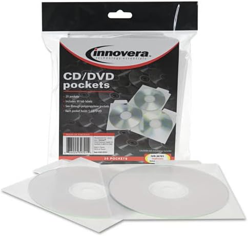 Innovera IVR39701 CD/DVD Zsebbel (25/Csomag)
