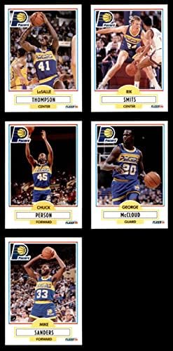 1990-91 Fleer Indiana Pacers Szinte Teljes Csapat készen áll Indiana Pacers (Set) NM/MT Pacers