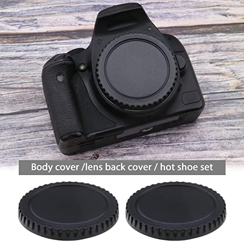 2 db védősapkát Hátsó Objektív Sapka Meleg Cipő Fedél Csere Készlet Kompatibilis a Canon Kamerák RF Mount Plasztikai Kamera