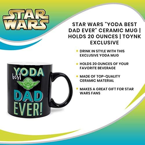 Exkluzív Star Wars Yoda Legjobb Apa a világon Kerámia Bögre | apák Napi Ajándék Ötlet | Disney-Konyhai Kiegészítők, valamint