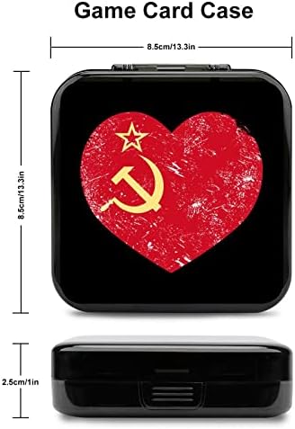 A kommunizmus Szovjetunió Retro Zászló, Ütésálló Játék Kártya Esetében 12 Slot Játék Kártya Birtokosa Védő-Tároló Doboz Kompatibilis