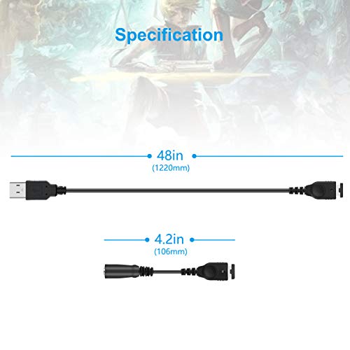 Lenink USB hálózati Töltő Kábel, 3,5 MM-es Fejhallgató-Fülhallgató csatlakozó Adapter Kábel Kompatibilis NDS-Game boy Advance