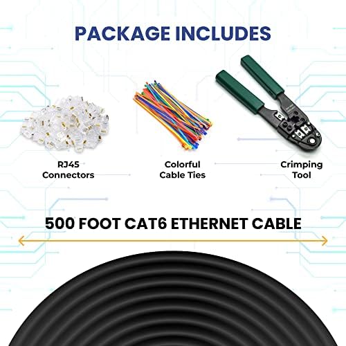 Itt: aurum KÁBEL Cat6 Ethernet-Kábel a Szerencsejáték 500 ft CCA 550 Mhz-es, nagy teherbírású Vízálló Réz Beltéri Kültéri Árnyékolt
