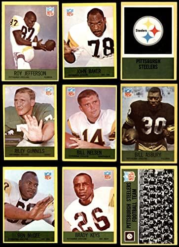 1967 Philadelphia-Pittsburgh Steelers Csapata Meghatározott Pittsburgh Steelers (Set) VG/EX Steelers
