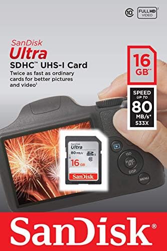 SanDisk Ultra 16GB Class 10 SDHC UHS-én Memóriakártya akár 80MB/s (SDSDUNC-016G-GN6IN)
