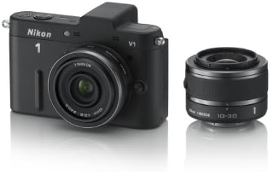 Nikon 1 V1 10.1 MP HD Digitális Kamera Rendszer 10-30mm VR 1 NIKKOR Objektív (Fekete)