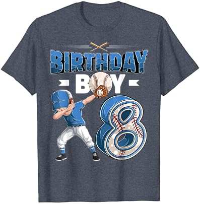 dabbing fiú 8 éves Baseball Játékos 8. születésnapi party Póló