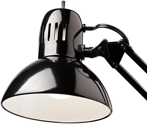 Globe-Elektromos 12641 32 lengőkaros Clamp-A Lámpa, Fekete Kivitelben, LED Izzó Mellékelve, Home Office Kiegészítők, asztali Lámpa Otthoni Irodában,