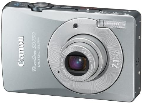 Canon PowerShot SD750 7.1 MEGAPIXELES Digital Ixus Fényképezőgép 3x Optikai Zoom (Fekete)