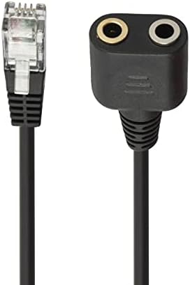 LBSC Headset Adapter RJ9 Férfi-3,5 mm-es Női Telefon Fülhallgató MIKROFON Audio Splitter Adapter Kábel 2 Csomag (RJ9 Férfi 3.5 mm)