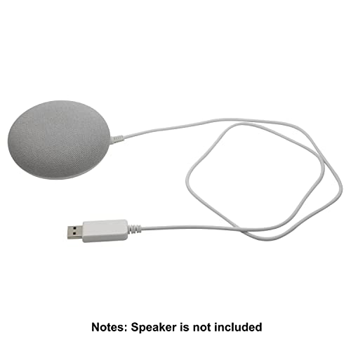 HAUZIK USB töltőkábel, Adapter Kábel Kompatibilis a Google Fészek Mini Smart Hangszóró, Fészek Hub (3.3 ft, Fehér)