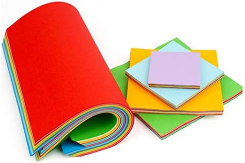 NUOBESTY Gyerekek Origami 500 Origami Papír Foldings Színes Megjegyzés Origami Papír Kézimunka Újságok hajtogatással a Gyerekek, Lányok,