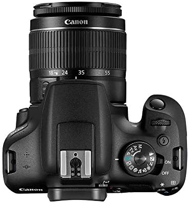 Canon EOS 2000D DSLR Fényképezőgép EF-S 18-55 mm f/3.5-5.6 is II Objektív, Fekete