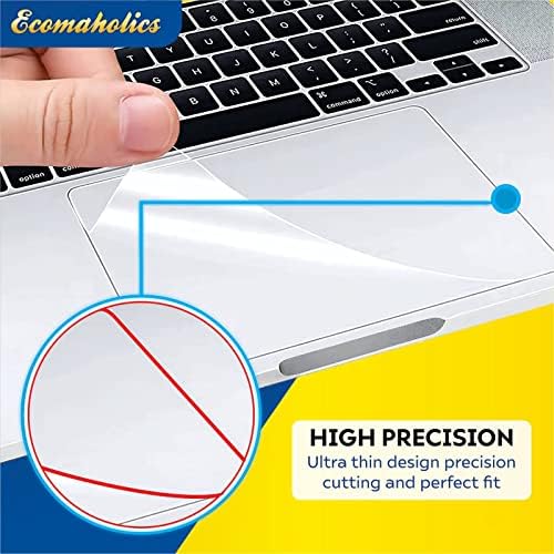 (2 Db) Ecomaholics Laptop Touch pad Védő Fedél Dell Latitude 5521 15.6 hüvelykes Laptop, Átlátható, Nyomon pad Védő Bőr Film Karcolás Ellenállás