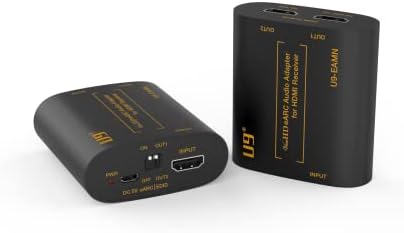 u9 eARC ARC HDMI-HDMI Audio Extractor / Adapter HDMI Audio Receiver Alkalmazás HDMI 2.0 b 18Gbps 4:4:4, 4K@60Hz HDR Dloby