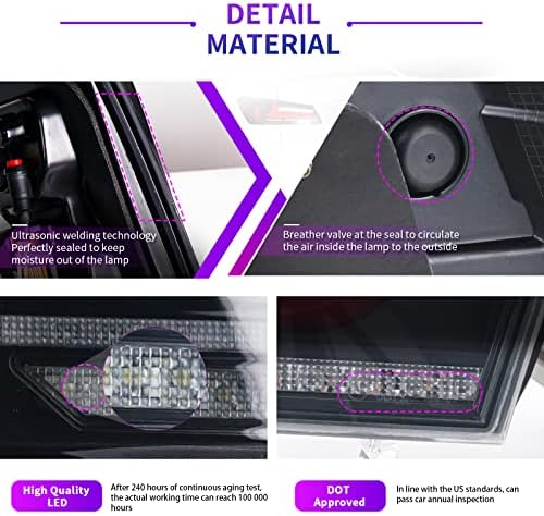Archaikus LED-es hátsó lámpák Közgyűlés a 2006-2013 Lexus Sedan XE20/IS250/IS350/ISF, Hátsó Lámpa induló Animáció, Szekvenciális indexet,,