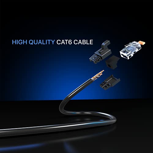 Maximm Cat 6 Ethernet-Kábel 0.6 Ft, (6-Pack) Cat6 Kábel, hálózati Kábel, Internet, Kábel Hálózati Kábel - UTP (Zöld)