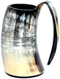 Viking Kupa Ivóvíz a természetes Horn Kupa Hiteles Középkori Ihletésű inni Bögre készlet két