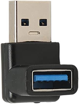 Qinlorgo USB Férfi-USB Női Adapter, USB Férfi-Nő Adapter 90 Fokos Átviteli Töltés nagysebességű derékszögű PC
