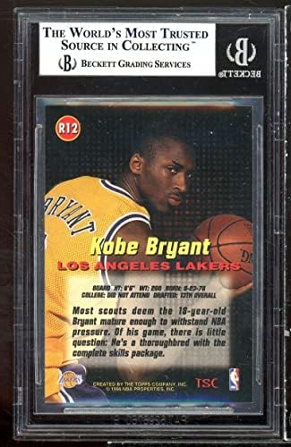Kobe Bryant Újonc Kártya 1996-97 Stadion Klub Újoncok én R12 lenne beégés 8.5