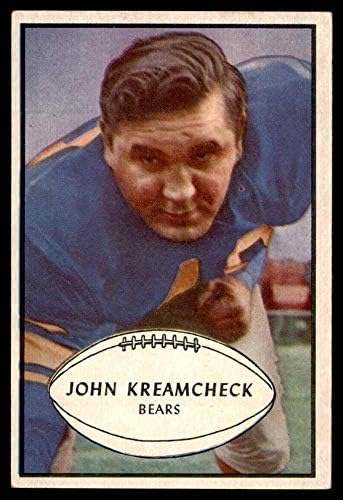 1953 Bowman 75 John Kreamcheck Chicago Bears (Foci Kártya) Dean Kártyák 5 - EX Medvék