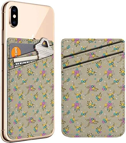 (Divatos Kis Virágot, Virágos) mobiltelefon Bot ID Hitelkártya Bőr Tárca Birtokosa Zsebében Tok Ujjú, Kompatibilis iPhone, Samsung