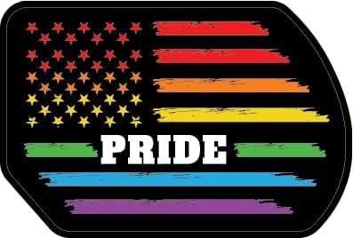 Büszkeség | Amerikai LMBT Zászló |Remek Ajándék Ötlet|Matrica|2 Csomag|5 Hüvelykes Matricák|S10463