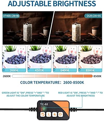 FOSITAN Bi-Color Photo világító Doboz 35/90cm Hordozható Felvételi Sátor Fotó Doboz 7 Színű Háttérrel, 252 LED Gyöngyök, 360 fokban Elforgatható