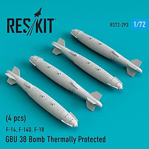 Reskit RS72-0293 - 1/72 GBU 38 Bomba hővédelemmel (4 db) a Modell készlet
