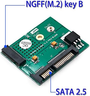 MingChuan NGFF M. 2 Kulcs B SSD SATA 2.5 2.5 Inch Adapter Átalakító Kártya Modul Testület Mini PCB-3,3 V-os LED-es Asztali PC NGFF(M. 2) B-Kulcs