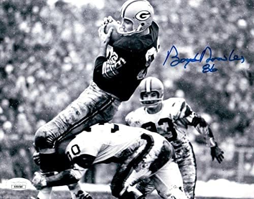 Boyd Dowler Aláírt Dedikált 8X10 Fotó Packers Fogás vs Browns SZÖVETSÉG AB54569 - Dedikált NFL-Fotók