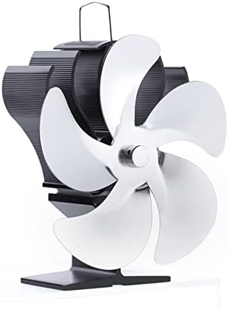 Uongfi 5 Pengék Hő Működő Kályha Rajongó Napló Fa Író Eco-Ventilátor Csendes Otthon, Kandalló Ventilátor Heat Fan (Szín)