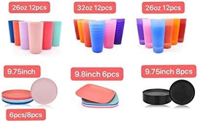 Törhetetlen 26 grammos Műanyag Dobon ivópohár, 12 Multicolor - Mosogatógépben mosható, BPA Mentes