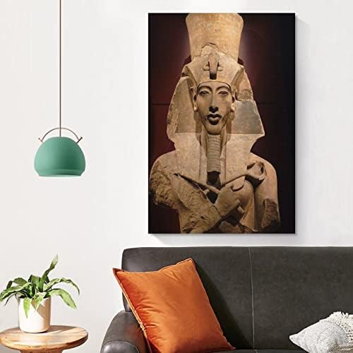 Ehnaton Poszter Egyiptomi Fáraó Modern Plakát Vászon Festmény, Poszterek, Nyomatok, Wall Art Képek Nappali, Hálószoba Decor 24x36inch(60x90cm)