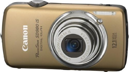 Canon PowerShot SD980IS 12.1 MP Digitális Fényképezőgép, 5x Ultra Széles Látószögű Optikai Kép Stabilizált Zoom, 3 hüvelykes